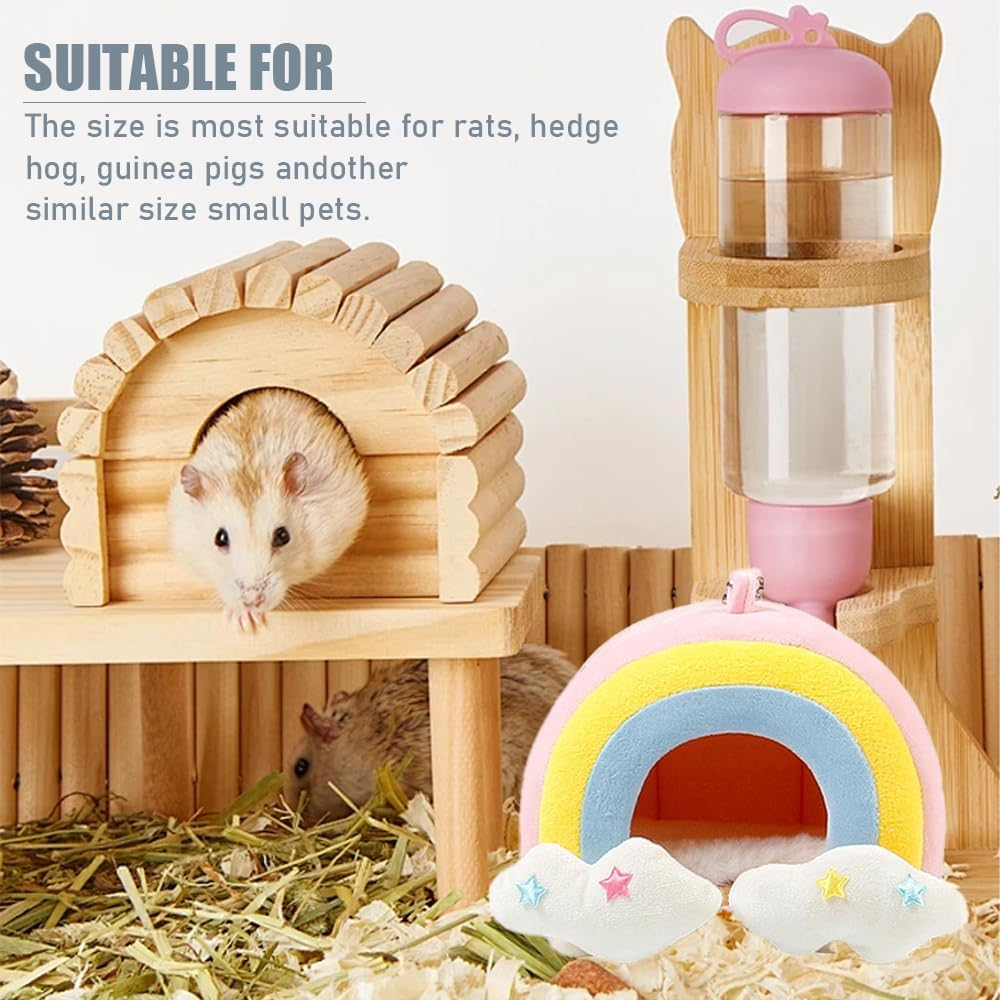 Guinea Pig Bed, Cave Bed Nest Hideout, Warm House Cage Supplies, Small Animal Hideout for Chinchilla, Hamsters, Hedgehog, Machine Washable