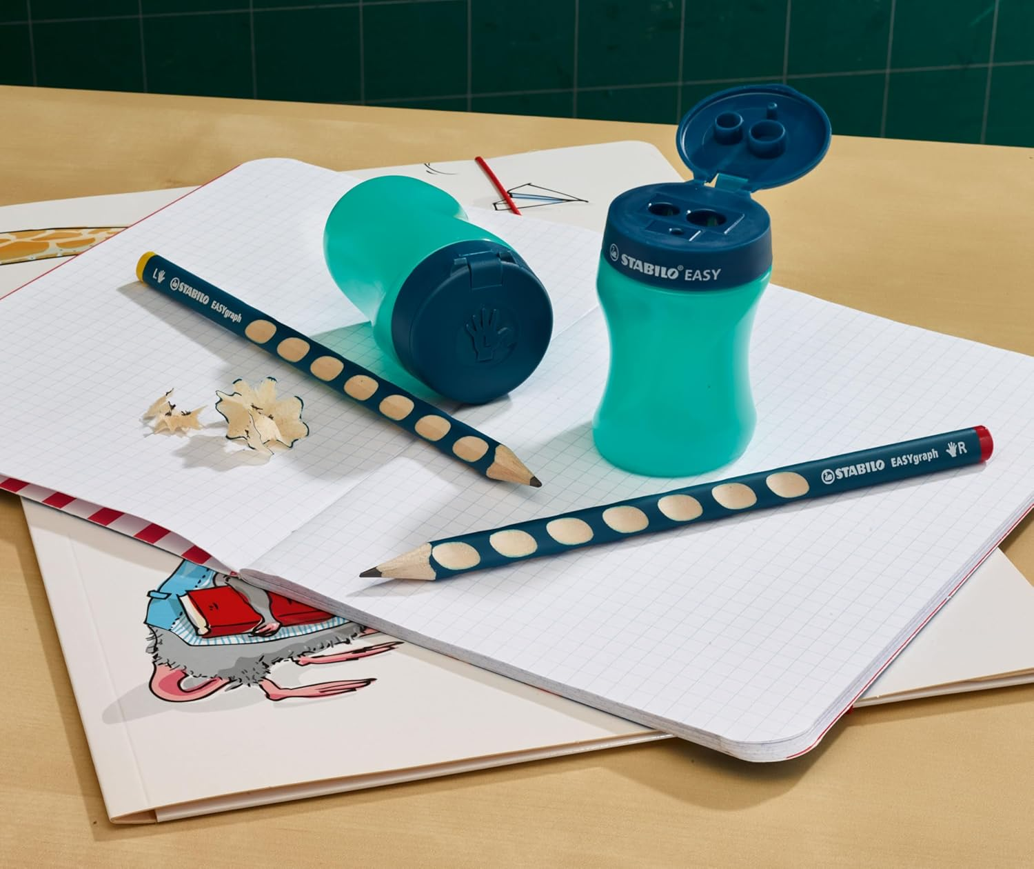 STABILO Sharpener - Easysharpener - Left Handed - Petrol