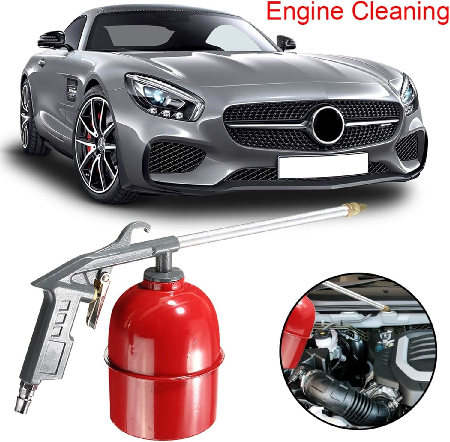 Car Engine Cleaning Guns - Automotive Cleaning Tool, Oil Channel Sprayer | Engine Degreasing Spray Nozzle Tool, Car Engine Adjustable Wash Hose Oil Channel Guns, Sprayer for Car Engine Care image number 2