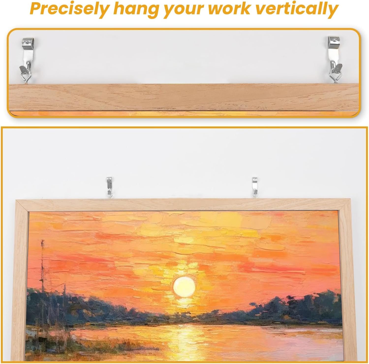 246Pcs Picture Hanging Kit - Picture Hangers Assorted Kit with Heavy Duty Wall Hooks, Sawtooth, Picture Wire, Hardware Nails, Eye Hooks and Picture Hanging Tool for Frame Canvas Mounting