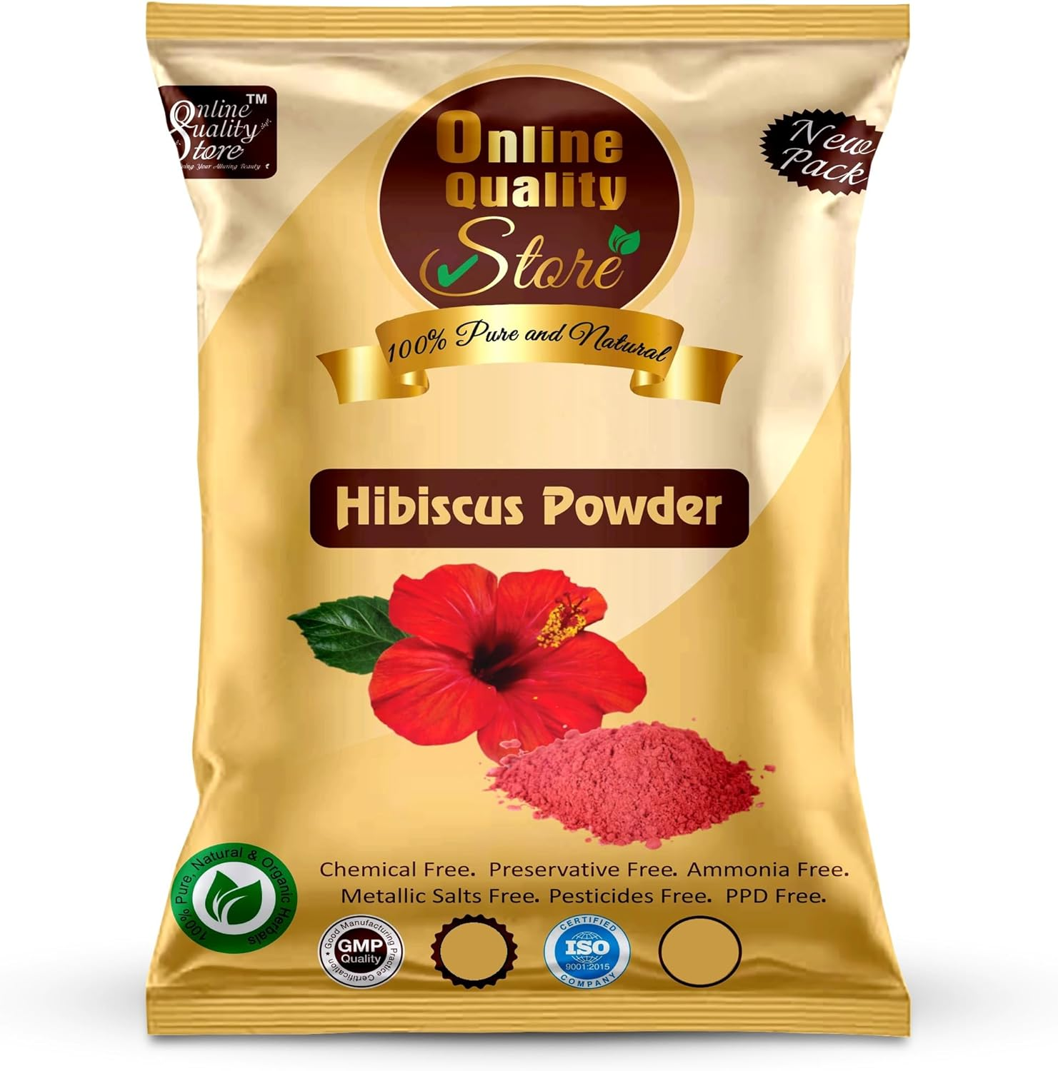 Online Quality Store Combo Herbal Red Onion Shampoo and Reetha Powder (50G), Shikakai Powder (50G), Hibiscus Powder (50G), Amla Powder (50G), Bhrinraj Powder (50G) |Hair Care Kit image number 3