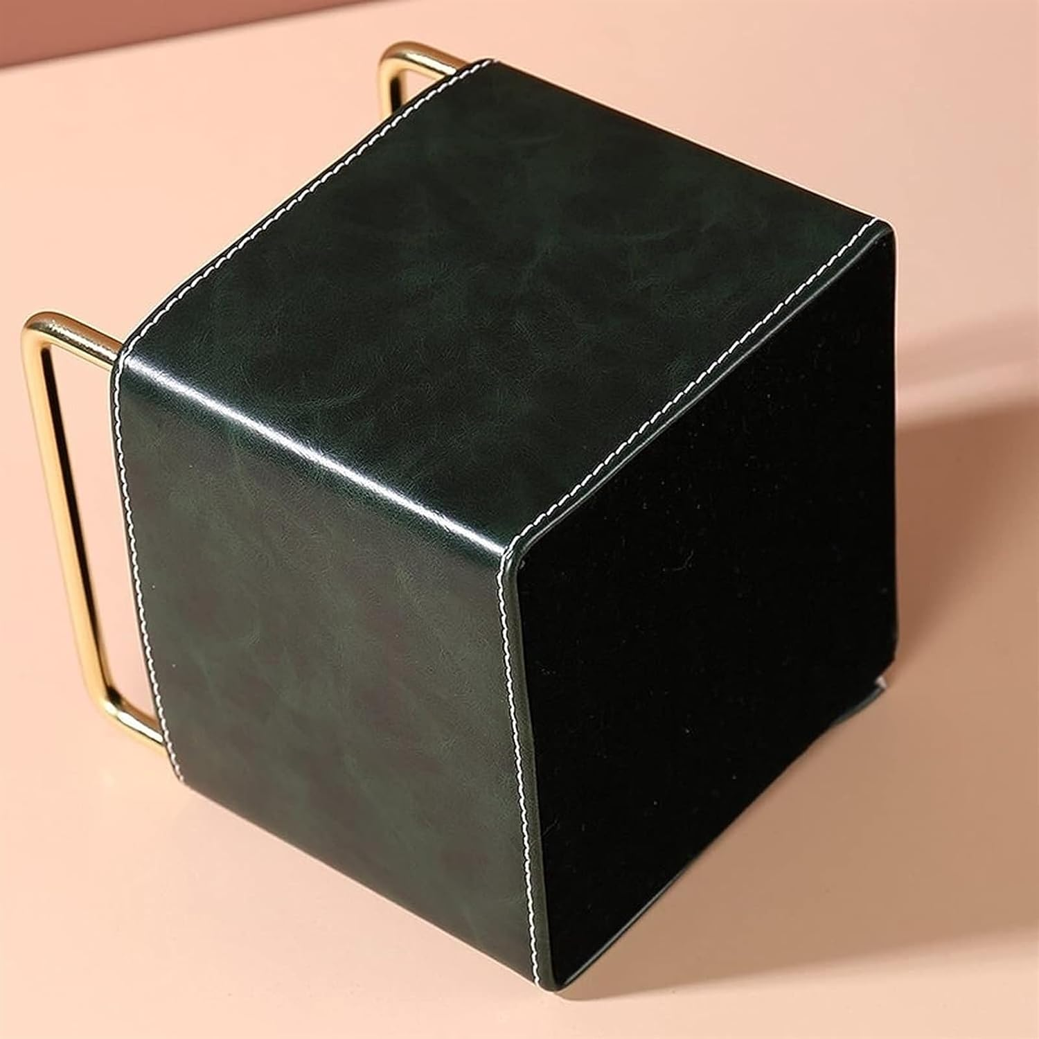 Pen Holder Pot,Desk-Organiser,Leather Pencil Holder,Pencil Cup Stationery Organizer Office Accessories Container Box,For Home Office Bedroom Pencil Holder for Desk Organizer (Color : A) (Color : A) image number 4