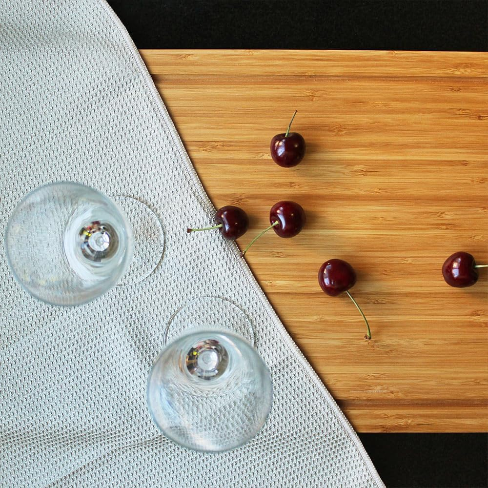 White Magic Tea Towel 3-Pack, Neutral - Superior Absorbency, Versatile Multi-Purpose Use, Durable Construction, Stylish Designs, Quick-Drying & Lint-Free, Easy Care, Kitchen Essential, 70X50Cm - Citrus image number 2