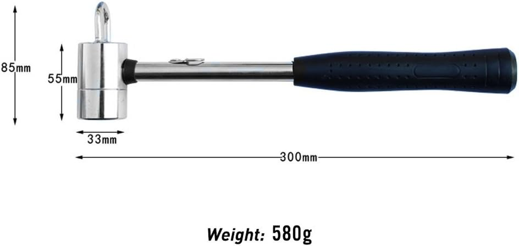 NUZAMAS New Outdoor Camping Hammer Mallet Puller for Tent Pegs Stakes 30Cm with Holding Strap image number 2