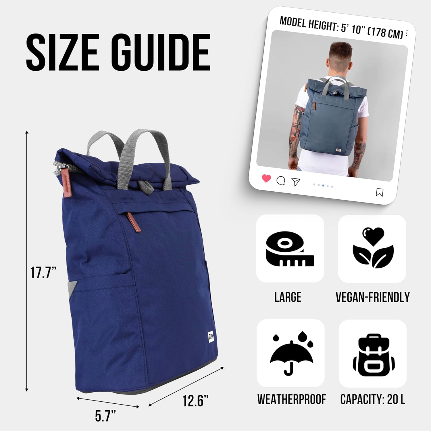 ORI LONDON Finchley a Large Recycled Canvas image number 2