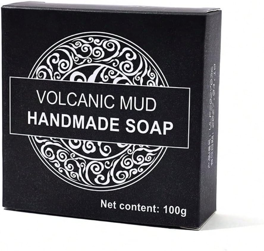 Volcanic Mud Handmade Soap Bar, 100G, Niacinamide Enriched, Oil Control and Cleansing