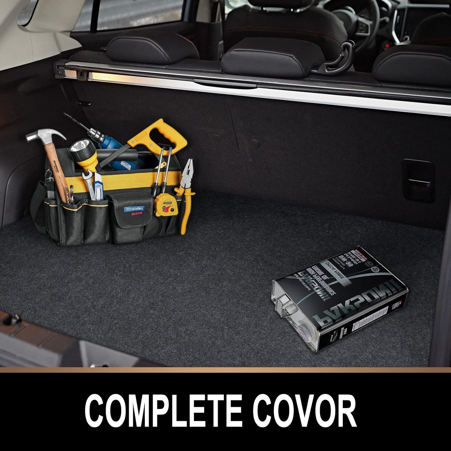 TREETONE Oil Spill Mat, 7.4 X 8.4 Ft, Premium Absorbent Oil Pad. Contains Liquids, Protects Garage Floor from Spills, Drips, Splashes and Stains. Washable, Reusable, Waterproof Rubber Parking Mats image number 3