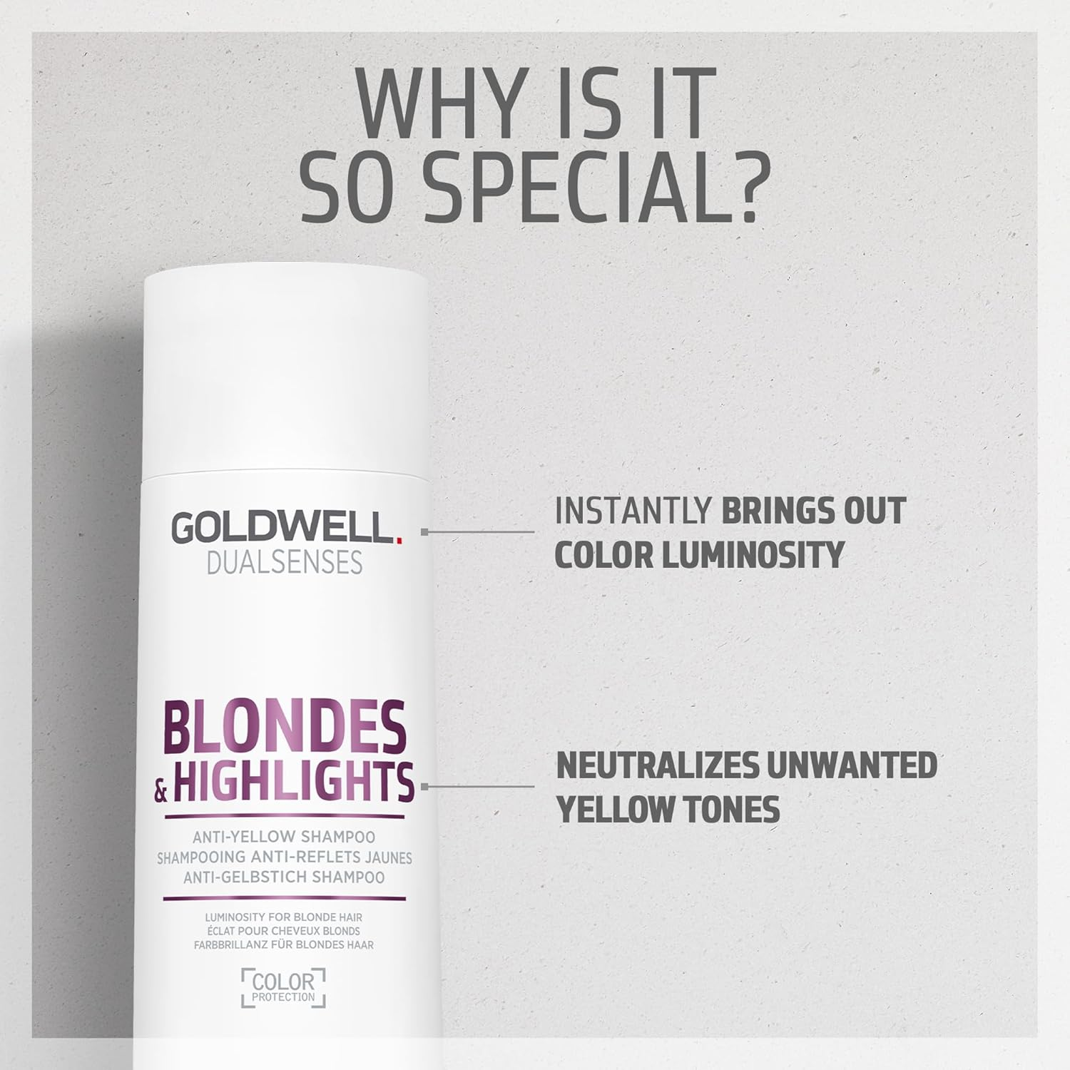 Goldwell Dualsenses Blondes & Highlights Anti-Yellow Shampoo 10.1Oz, 294.84 Grams image number 1