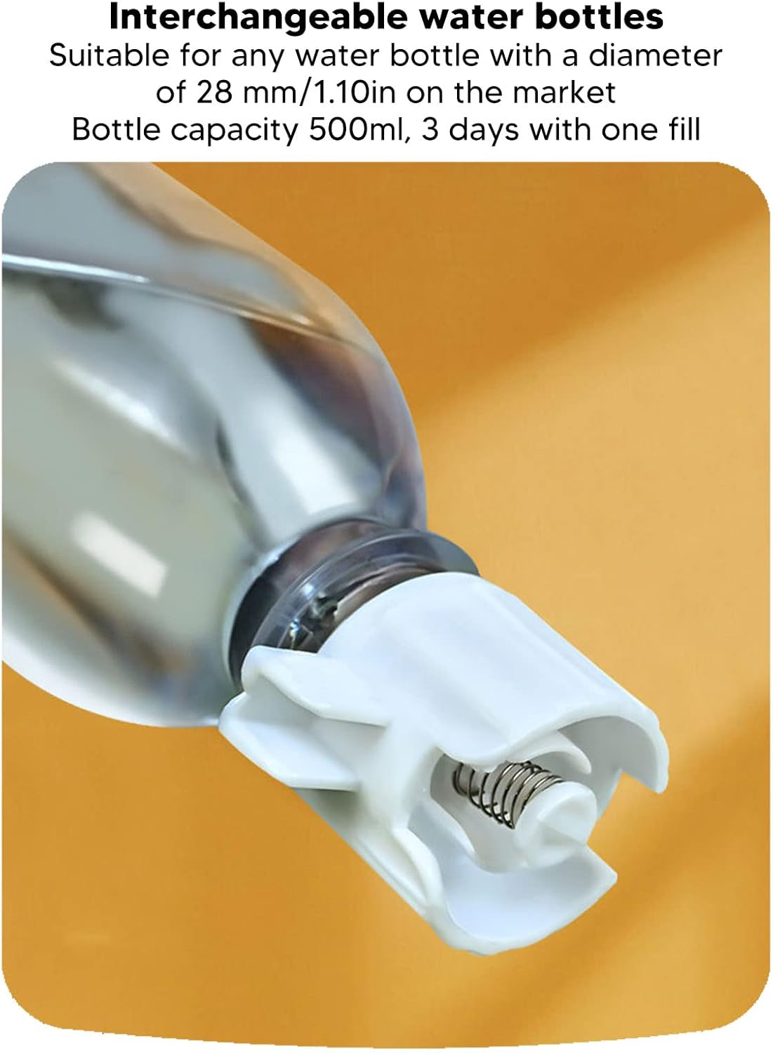 3 in 1 Cat Double Food Bowls, Pet Bowls Pet Food Water Feeder Automatic Puppy Feeder, Multipurpose Food Grade PP Automatic Water Feeder Bowls for Small Cats and Dogs (Light Green) image number 3