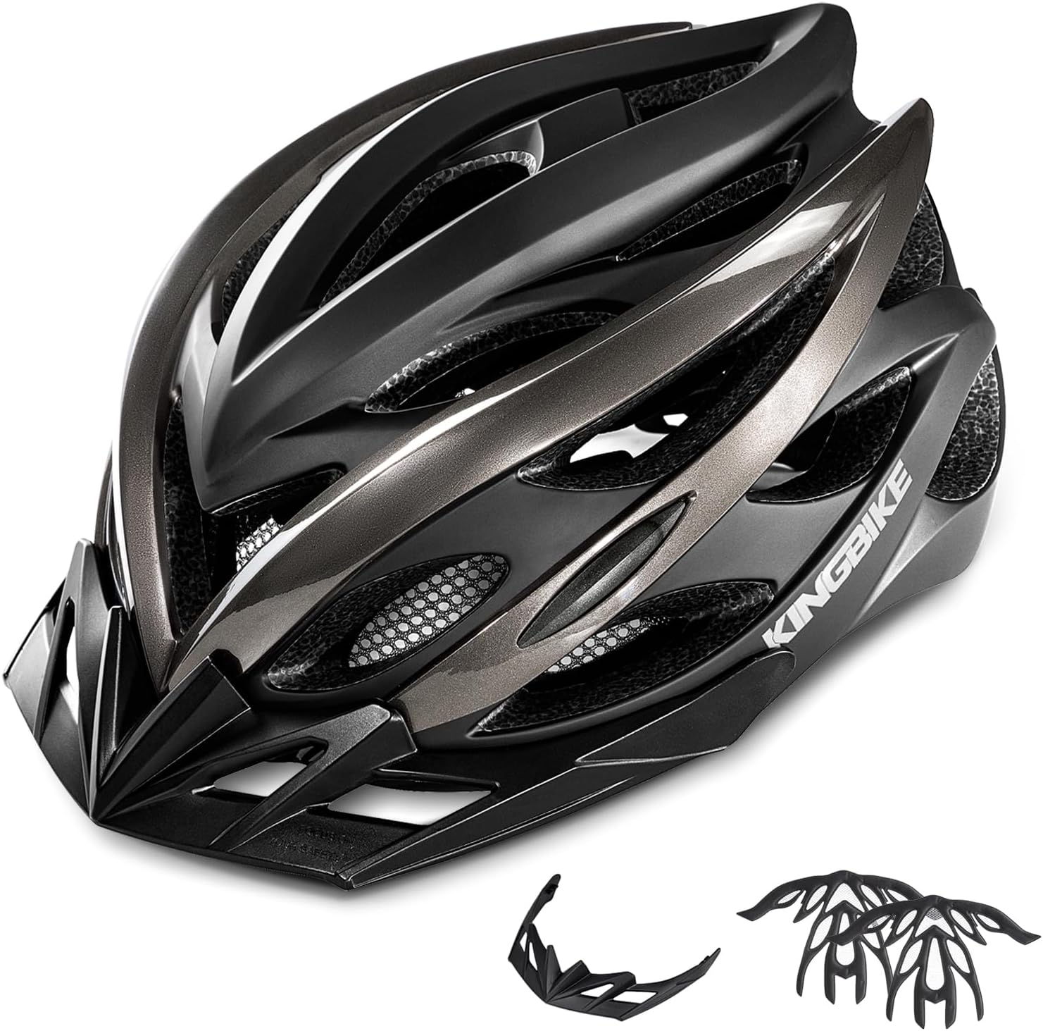 KINGBIKE Bike Helmet Ultra-Light with Removable Sun Visor for Adults Men Women image number 6