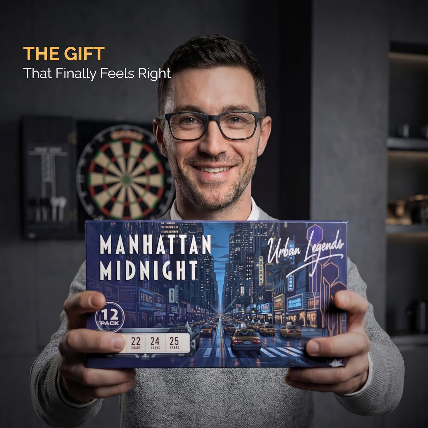 Ignatgames Premium Steel Tip Darts &ndash; 3/6/12 Pack Brass Barrels with Aluminum Shafts, 16 Glidexpro Flight Set, Tool Kit & Giftable Case - Manhattan Midnight image number 5