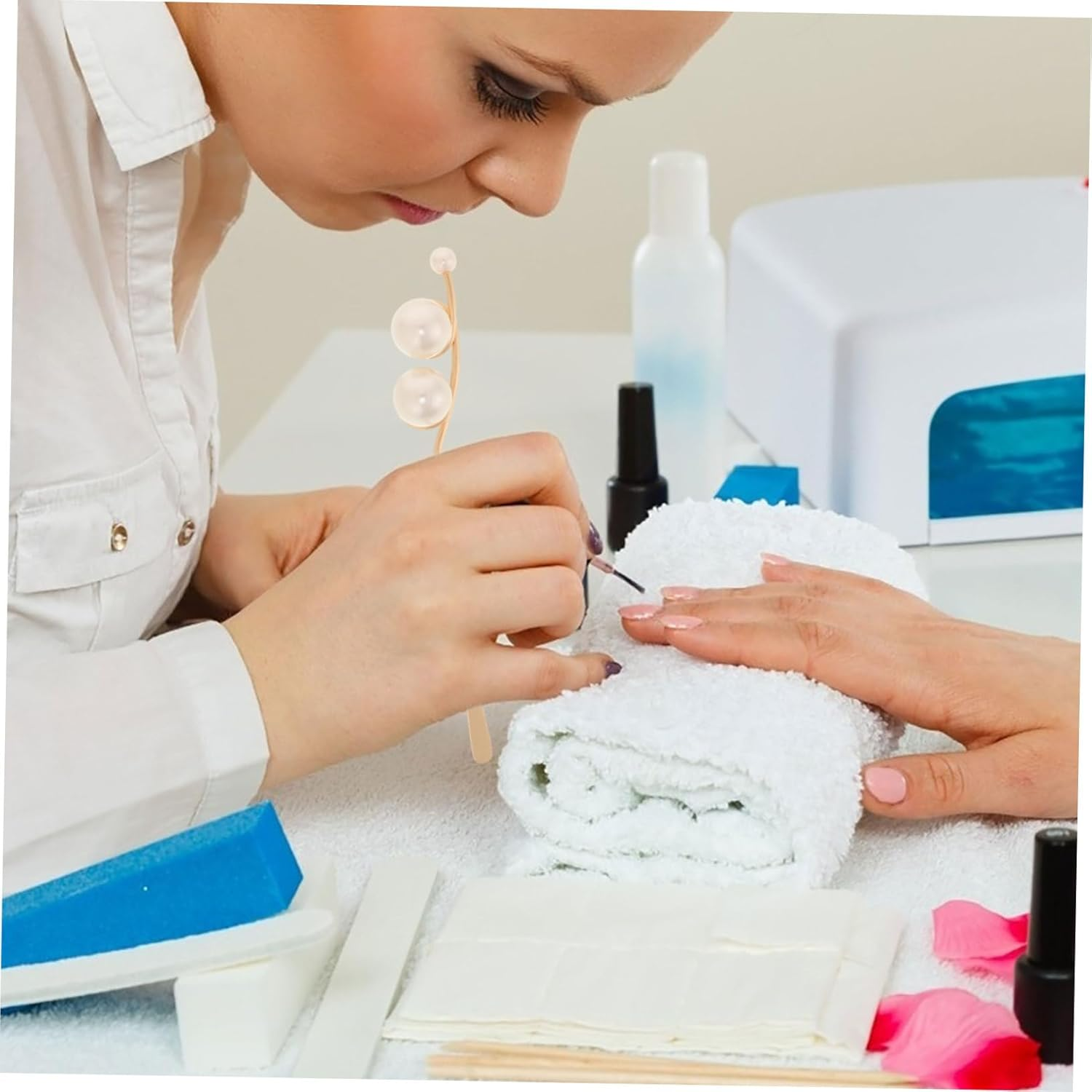 Baluue Manicure Gel Sticks Nail Art Mixing Stick Nail Art Stirring Rod Portable Manicure Accessory