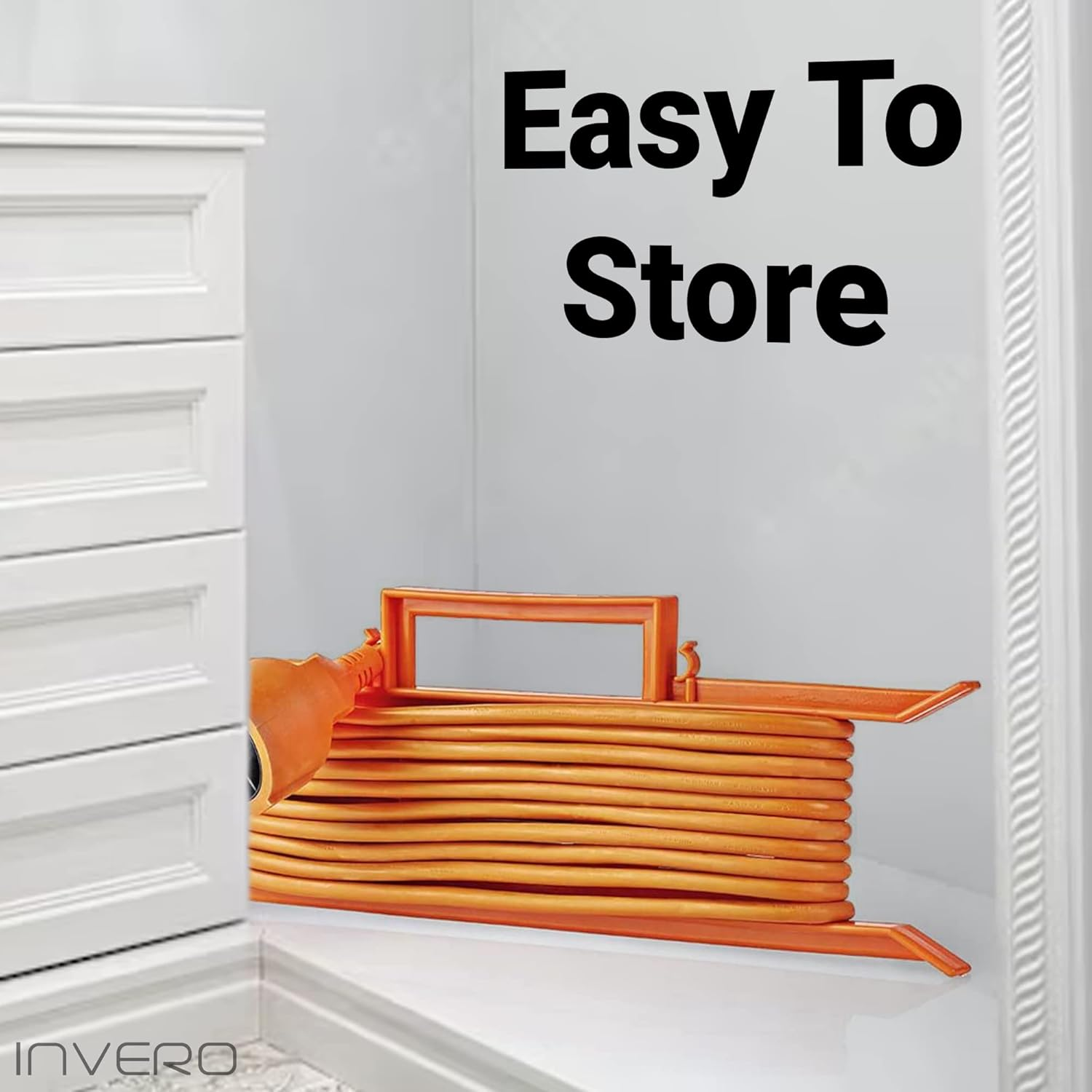 Invero H-Frame Cable Carriers Tidy System Holder Ideal for Christmas Lights, Extensions Leads, Garden Tool Cables and More image number 5