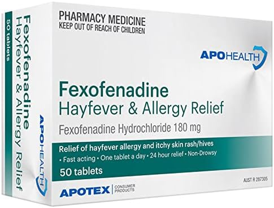 Apohealth Fexofenadine 180Mg 50 Tablets