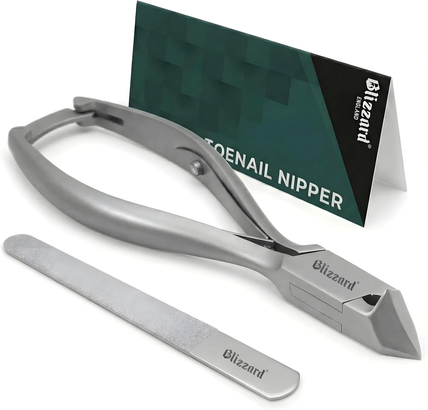 Blizzard Nail Clippers for Men with Thick or Ingrown Toenails Blizzard Podiatrist Toenail Clipper Set German Forged 5.5 Inch Heavy Duty Nail Cutter Straight Head Smooth Handles - Hospital Grade image number 5