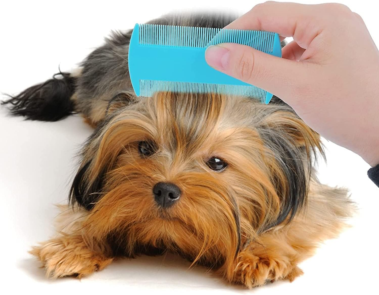 9 Pcs Lice Combs, Flea Combs, Hair Comb Double Sided Fine Tooth Combs, Removal Dandruff Comb with Metal Teeth, Stainless Steel Louse and Nit Comb for Head Lice Treatment image number 1