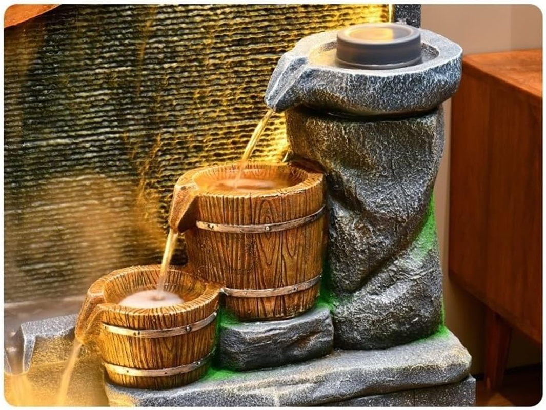 Outdoor Fountain Outdoor Four Layer Gourd Shaped Fountain with Natural Stone Appearance Used in Gardens, Courtyards, And image number 6