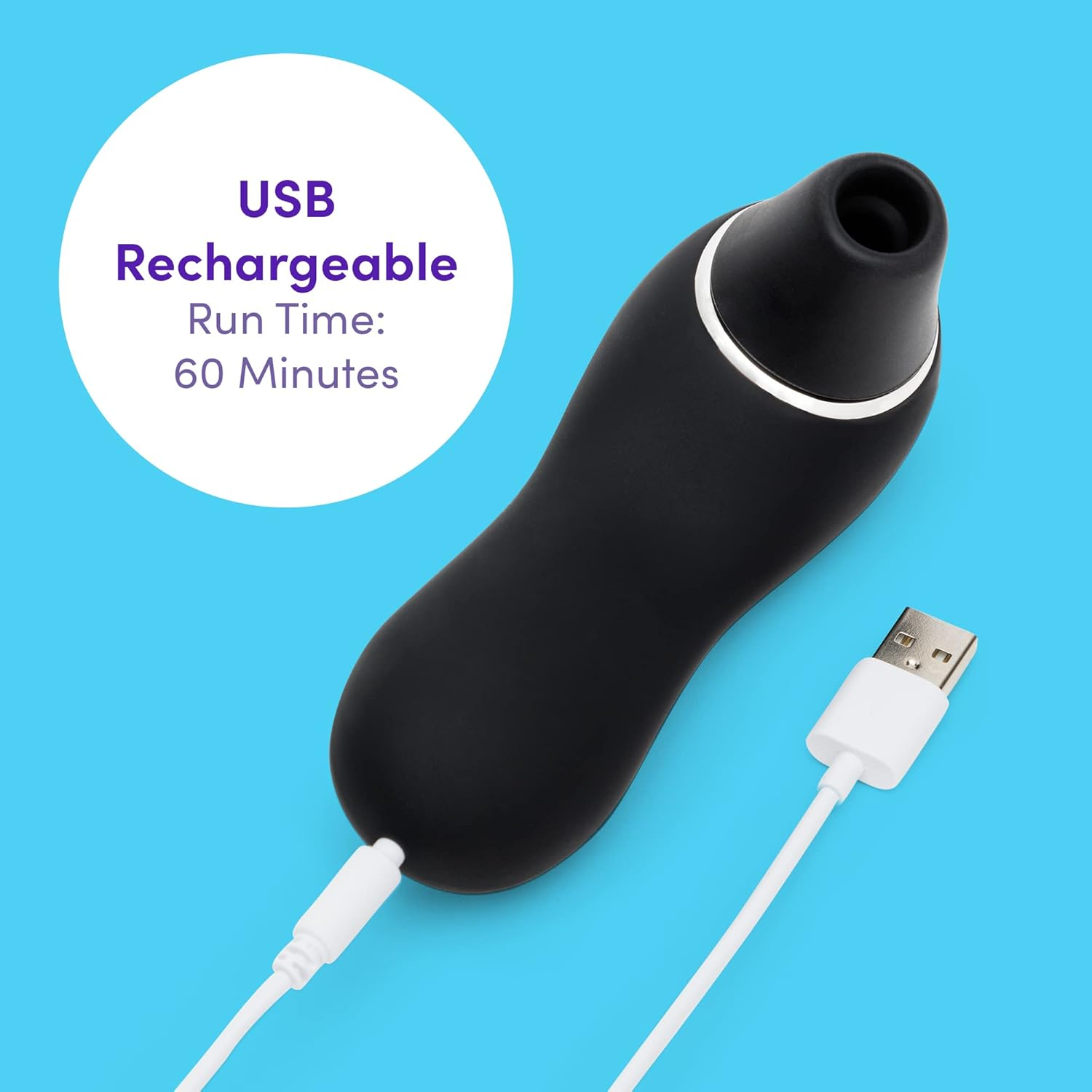 Lovehoney Thrill Clitoral Sucking Toy - Clit Stimulator with 6 Suction Speeds - Waterproof Sucker Vibrator - Silicone Vibrating Adult Sex Toys for Women and Couples - Black image number 5