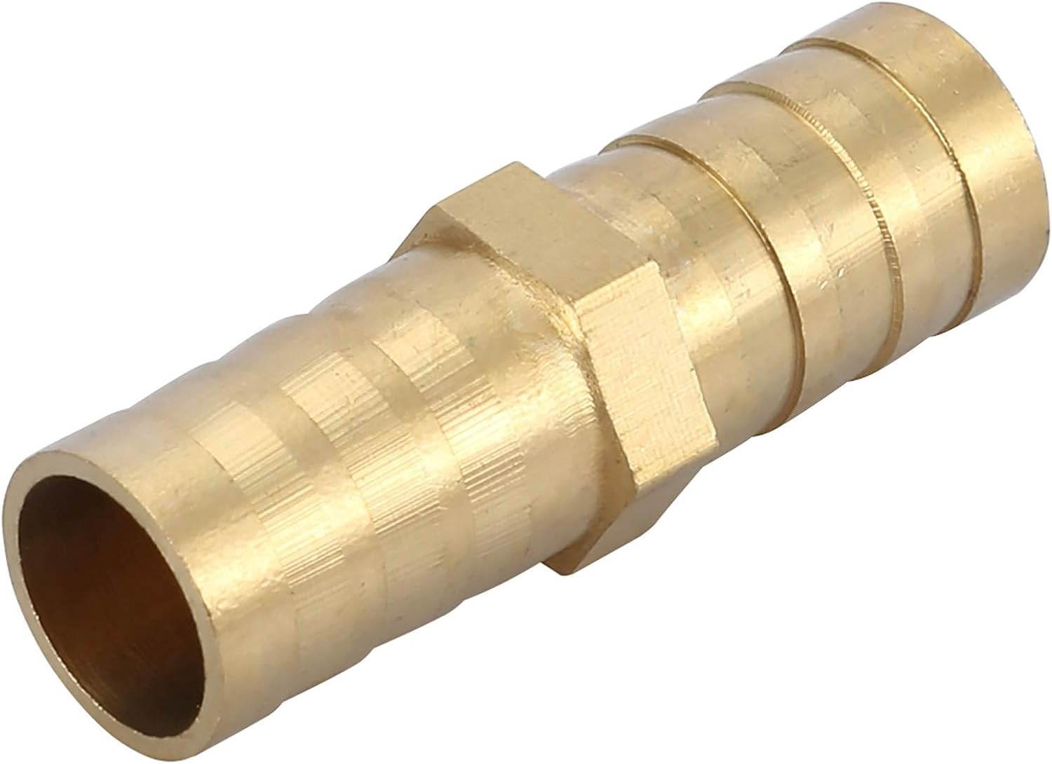 OEBUAFI Durable Brass Straight Barbed Connector for Pipe Connection in Power Tools, Straight Pipe Joint Easy to Assemble, Suitable for Air, Water, Oil, Gas, (10Mm(5Pcs)) image number 1
