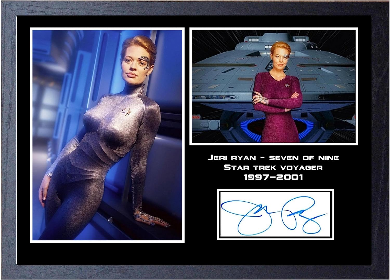 STUNNING QUALITY JERI RYAN SEVEN of NINE STAR TREK VOYAGER SIGNED/AUTOGRAPHED PHOTO