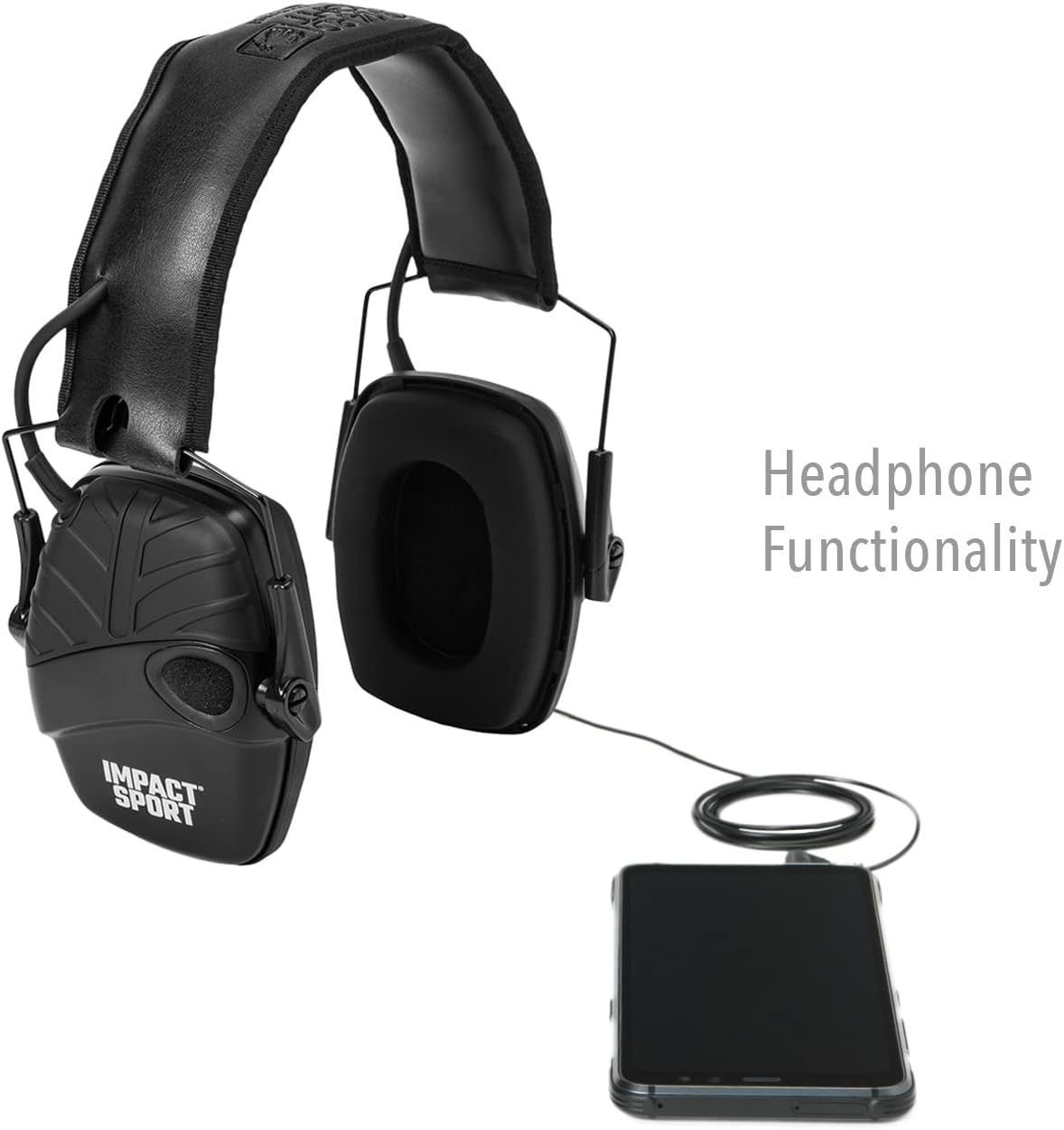 Howard Leight by Honeywell Impact Sport Sound Amplification Electronic Earmuff, Black image number 2