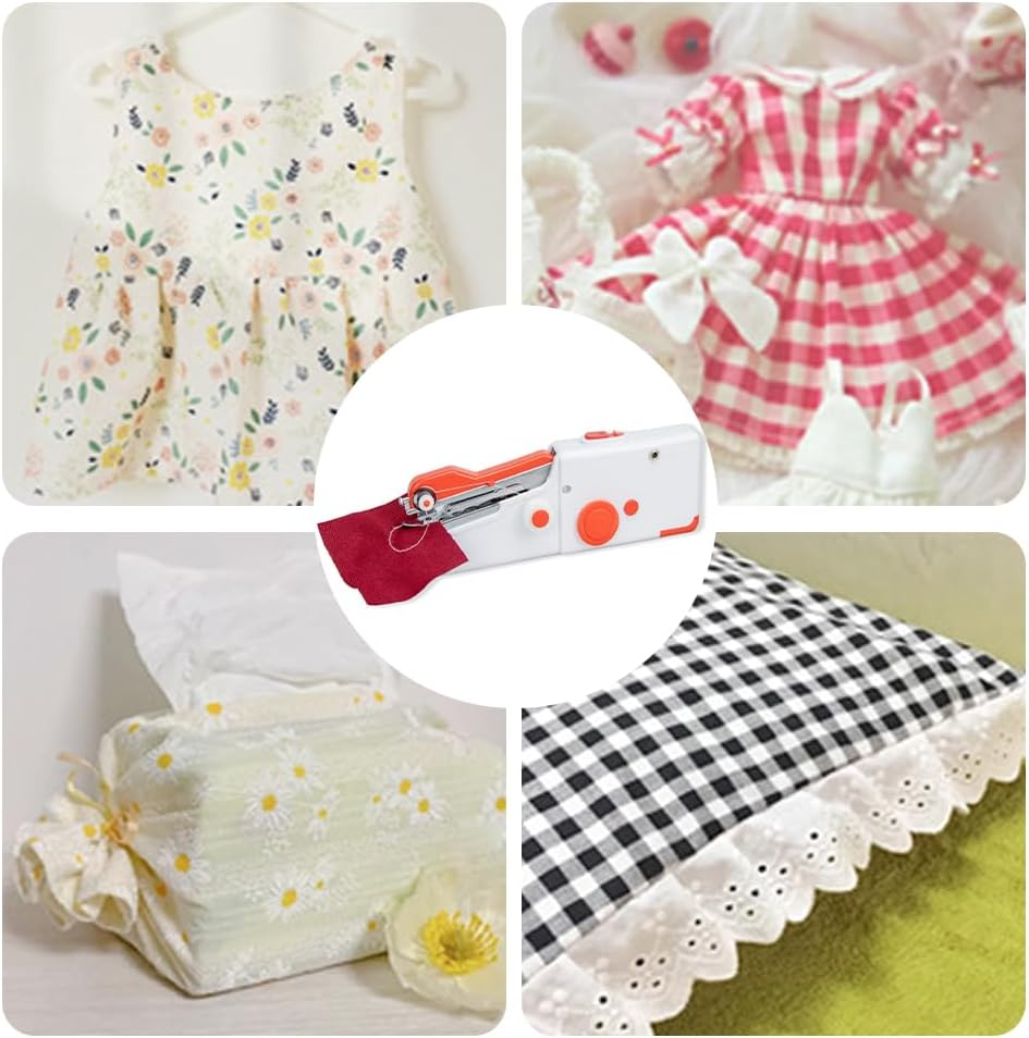 Handheld Sewing Machine,Mini Sewing Machine,Portable Sewing Device,Diy Sewing Machine,Lightweight Easy Operation,For Home Quick Repairing and Stitch Handicrafts image number 1