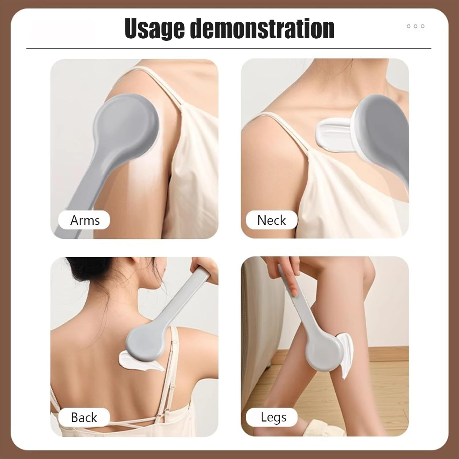 Back Lotion Applicator | Long Handle Back Applicator for Ointment,Extended Handle Ointment Apply Aid for Medicine Moisturizing Oils image number 5