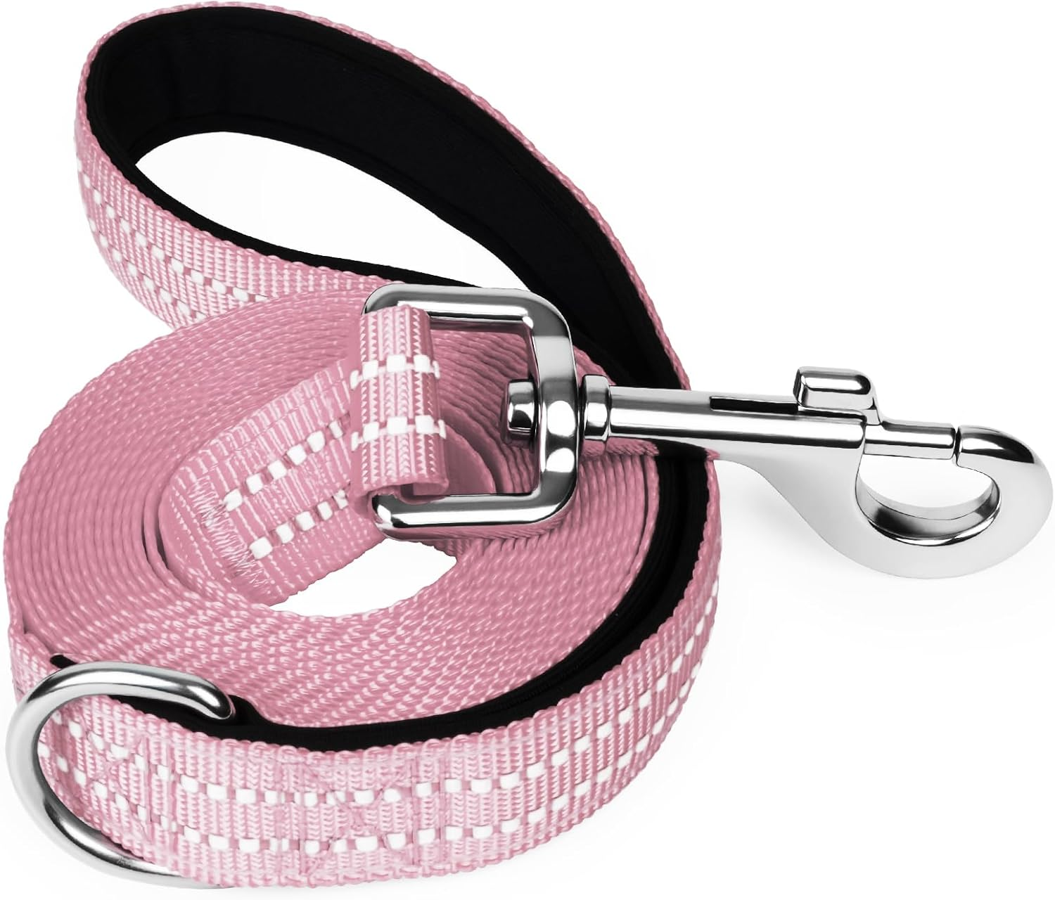 Xiaz 6 Feet Dog Training Leash, Nylon, Pink, Reflective, Padded Handle, 550 LBS Bearing, Lightweight Suitable for Small, Medium Dogs and Cats - Blue-1 image number 3