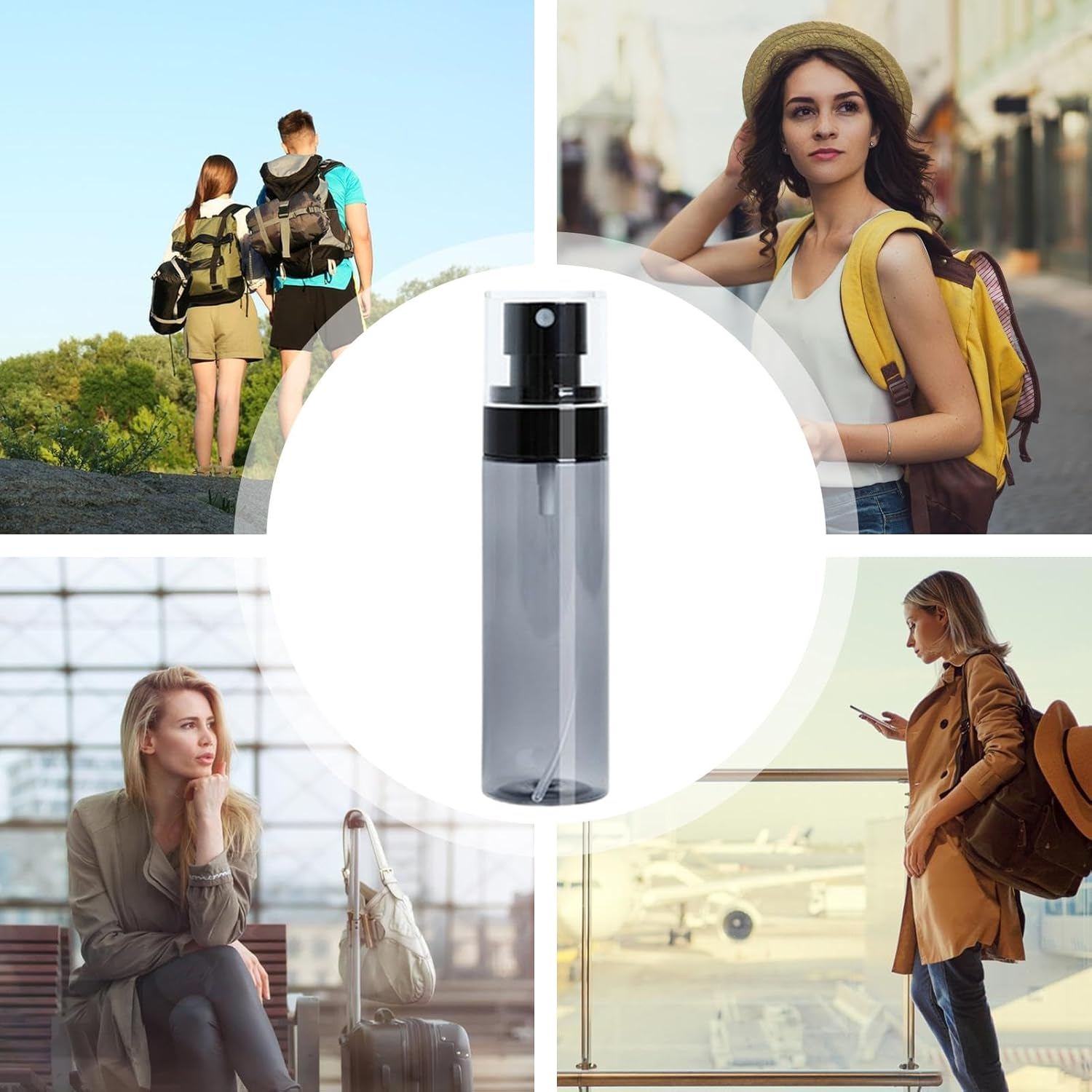 Arrovarp Leak-Proof Fine Mist Sprayer, Small Spray Bottle - Spray Bottle for Perfume - Leak-Proof Clear Empty Fine Mist Travel Accessories Travel Bottles for Toiletries image number 2