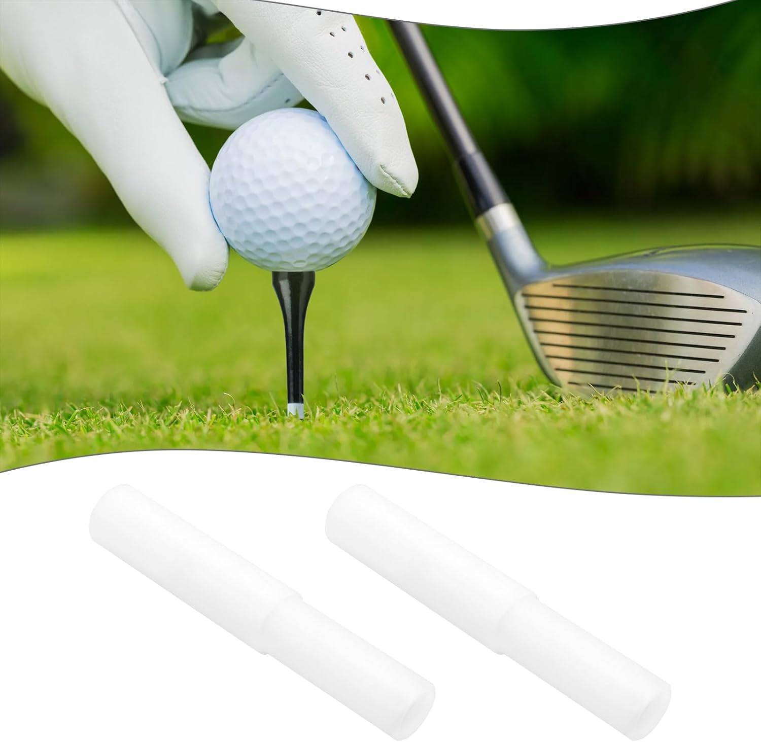 Emagtech 2Pcs Golf Club Shaft Extensions Putter 85.8X15X13.27Mm 0.5225 Inch for Golf Clubs Irons image number 3