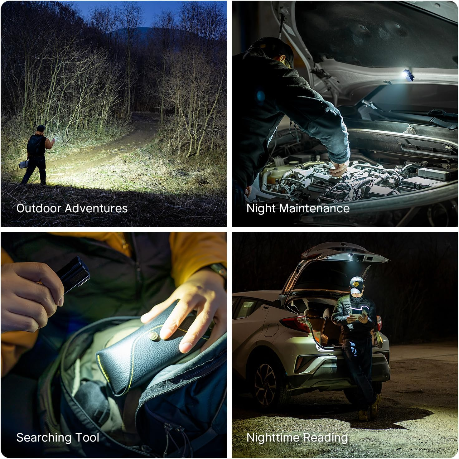 OLIGHT Oclip Ultra 530 Lumens with Three Lighting EDC Flashlight Clip-On Light Equipped with Spring Clip Magnetic Base LED Light for Cycling, Fishing and Pet Urine Detection (Navy Blue) image number 4