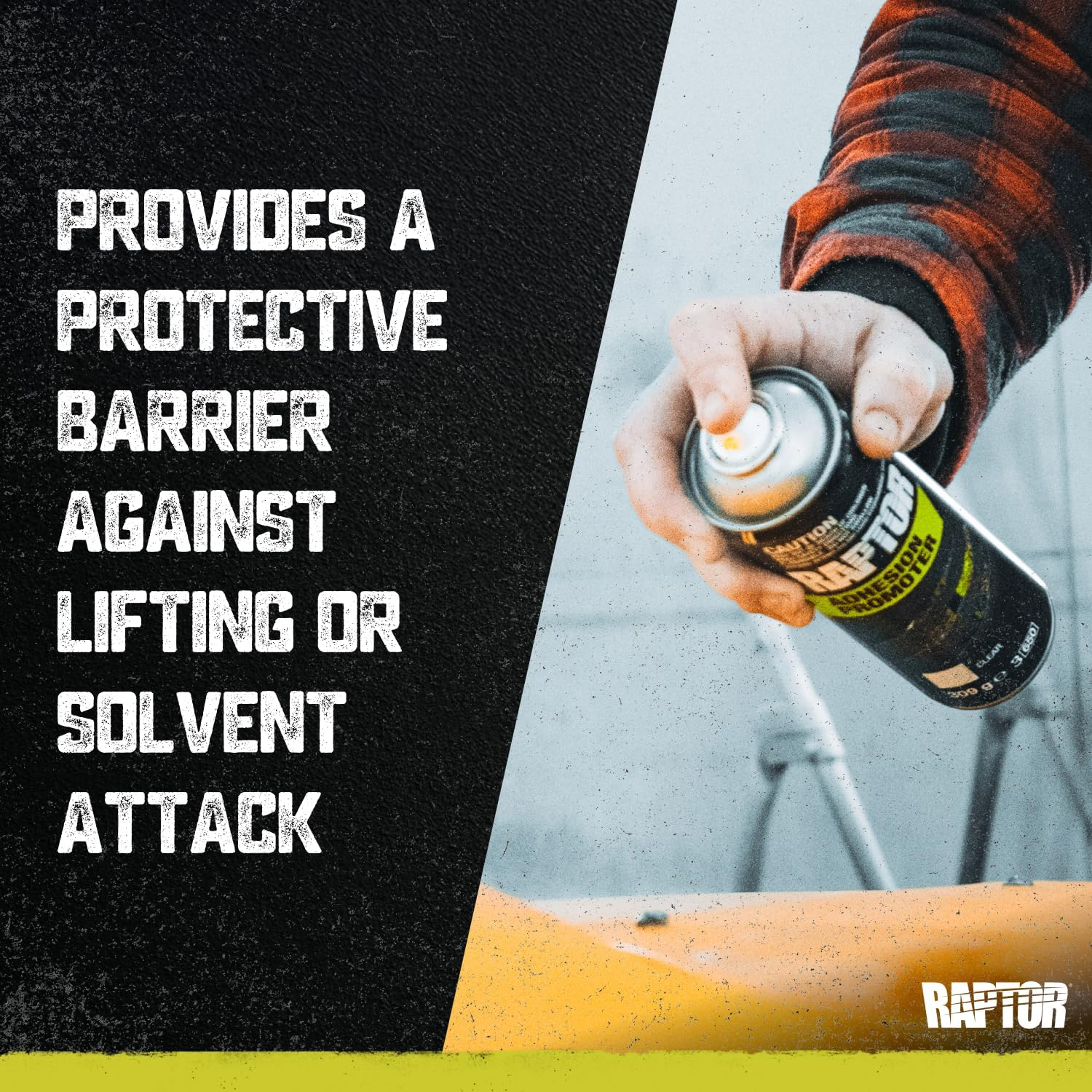 RAPTOR Adhesion Promoter, Excellent Adhesion Characteristics, Perfect for Difficult to Sand Surfaces, Compatible with Most Paint Systems, Plastic Primer, 309G, Clear