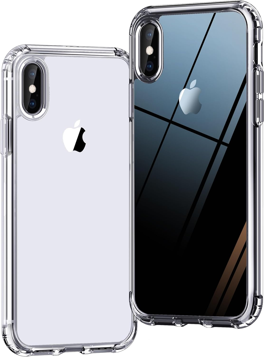 ONES for Iphone X/Xs Case Clear Slim [Shockproof Airbags] [Camera & Screen Protect] [Anti Yellow], PC + TPU Bumper Hybrid Protective Thin Hard Cover for Iphone 10 / 10S 5.8 Inch, Transparent image number 2
