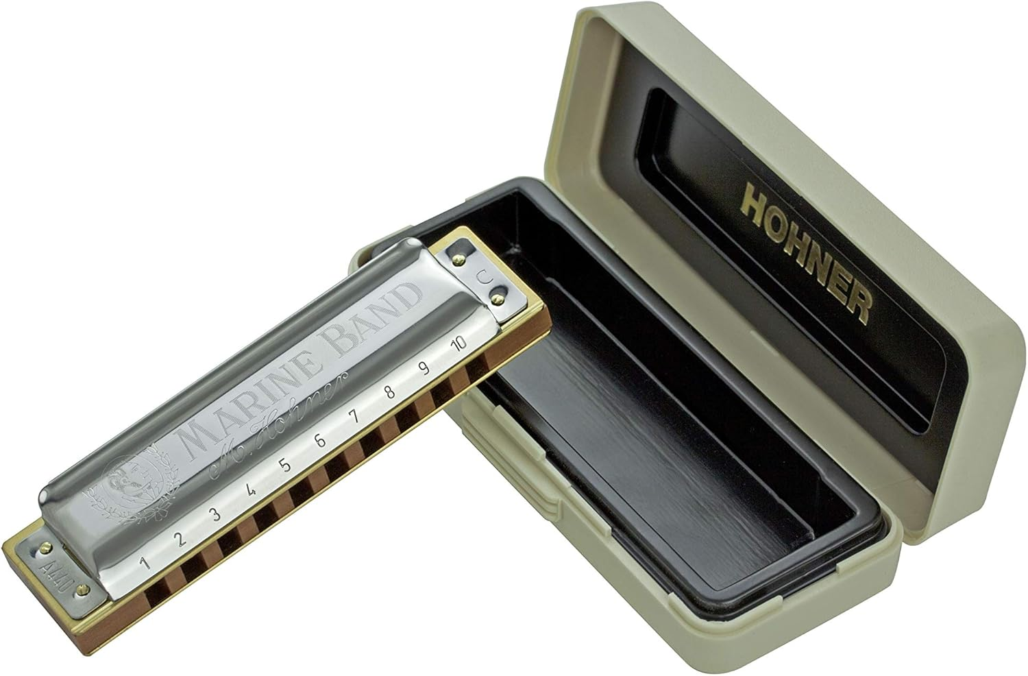 Hohner Marine Band 1896 G-Major Harmonica image number 1