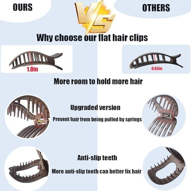 Xanthelle Hair Clips, Pack of 4 Hair Clips, Women'S Hair Clips, Large as Claw Clip, French Hair Clip image number 5