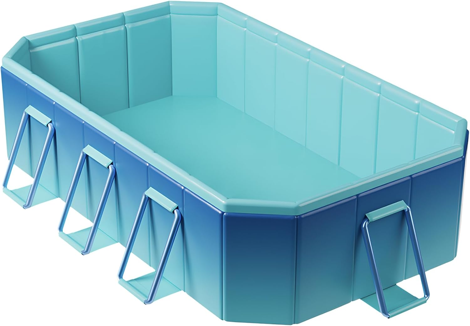 Outdoor360 Swimming Pool Foldable above Ground PVC Pool Kids Adult Outdoor Pool | Portable, Foldable Swimming Pool with Drain Valve | Outdoor Large Swimming Pool (3M) image number 4