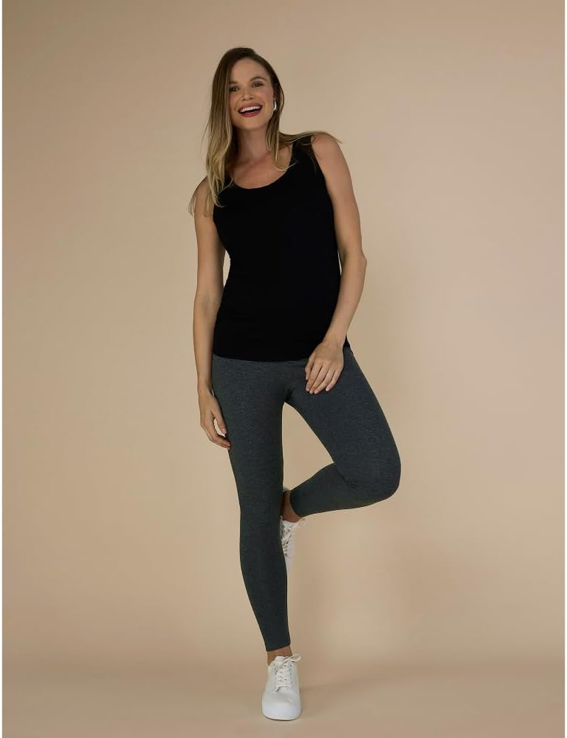 Motherhood Maternity Womens 97338 Bump Start 2 Pack under Belly Full Length Leggings Leggings image number 2