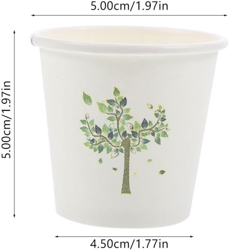 Healvian 500Pcs Paper Cups Beverage Drinking Cups 60Ml Hot and Cold Drink Cups One Time Use Coffee Cups for Wedding Birthday Party Picnic Travel and Events Supplies image number 6
