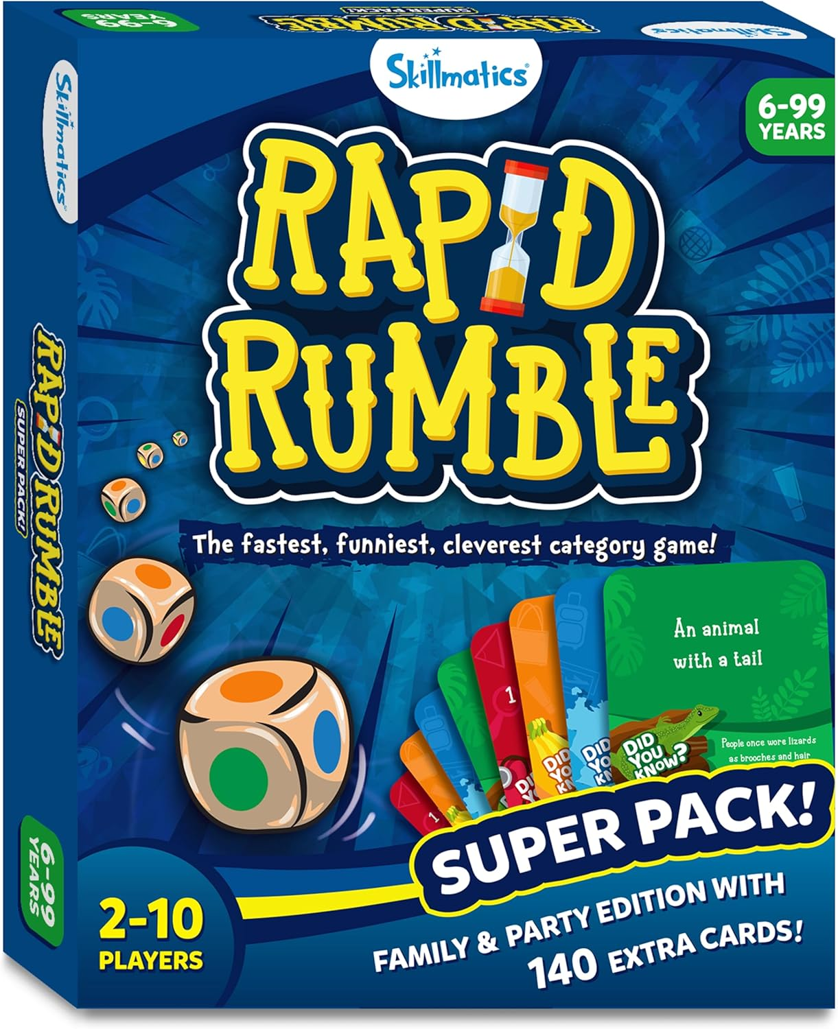 Skillmatics Board Game - Rapid Rumble Super Pack, Family & Party Edition with 140 Extra Cards, Educational Toys, Gifts for Kids, Teens & Adults image number 6