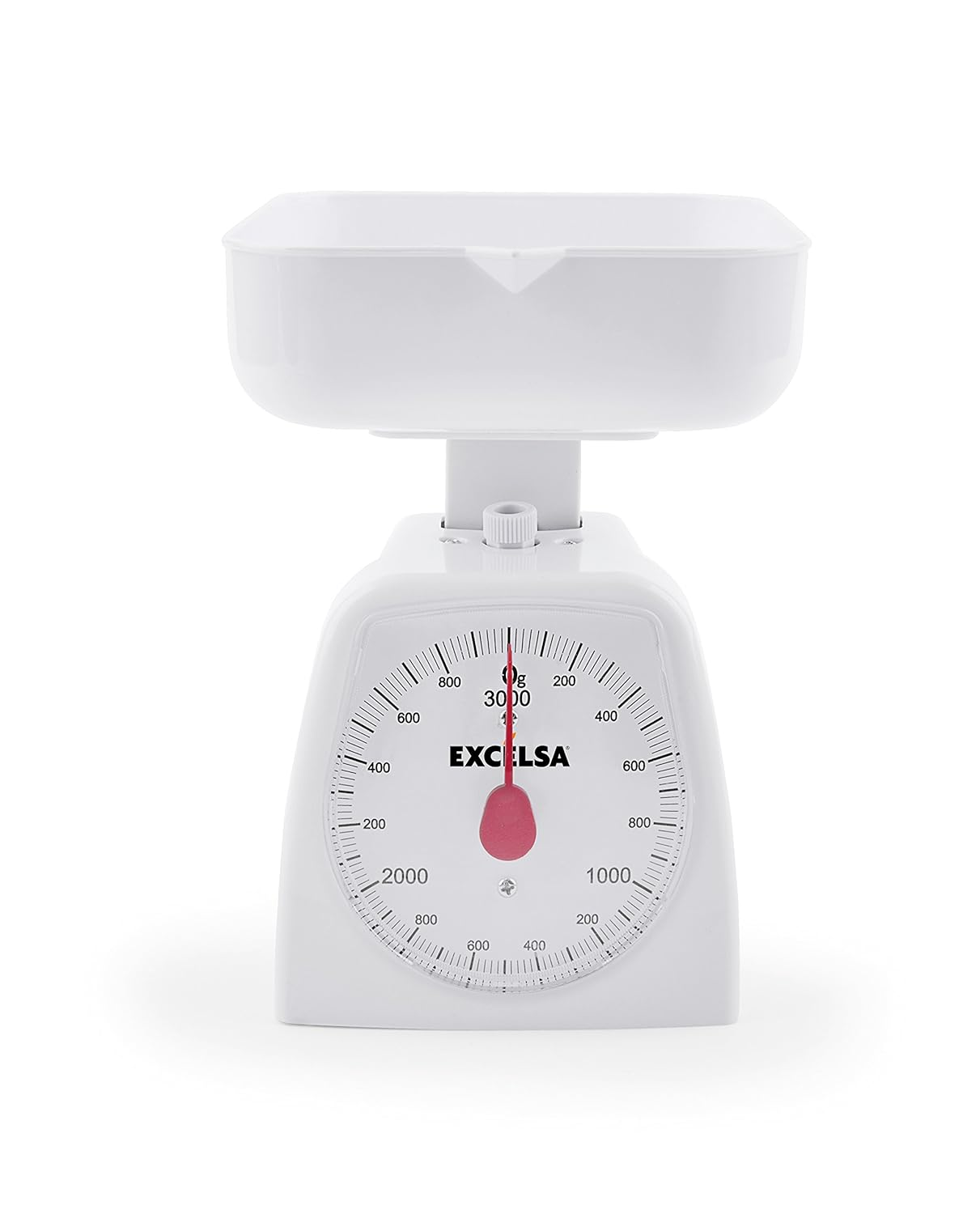 Excelsa Colors Bianco Mechanical Kitchen Scales 3 Kg ABS 15 X 14 X 18 Cm