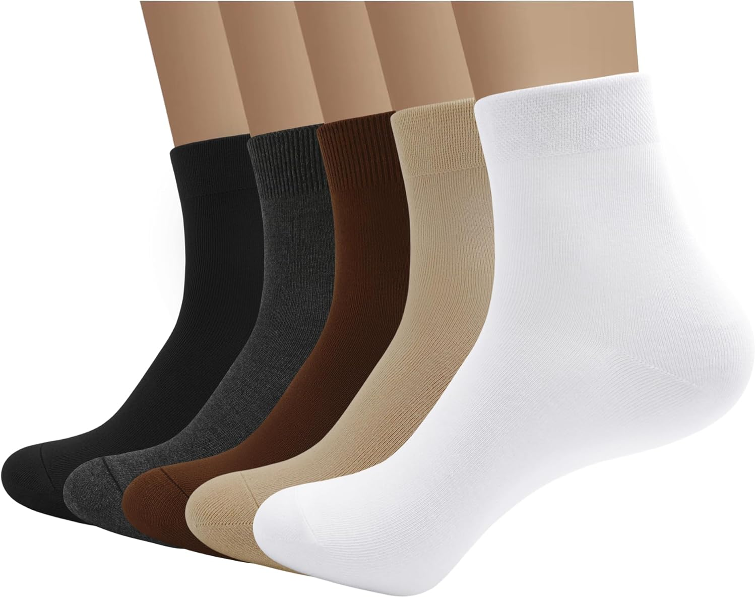Bamboo Men Sock Breathable Sock Low Quarter Thin Ankle Sock Comfort Cool Soft Sock 5 Pairs