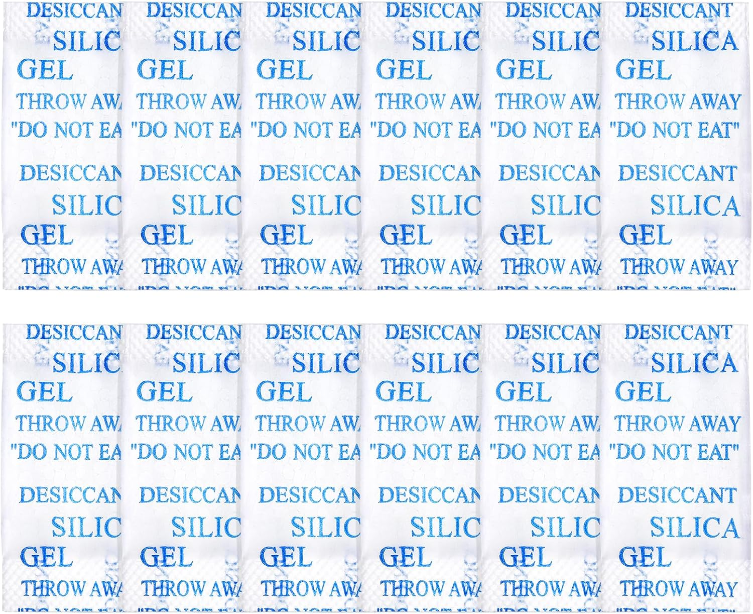 Yeather 2 Gram [100 Packets] Silica Gel Packets - Reusable Desiccant Moisture Absorbers Dehumidifiers for Spices, Jewelry, Shoeboxes, Electronics Storage (Food Safe) image number 2
