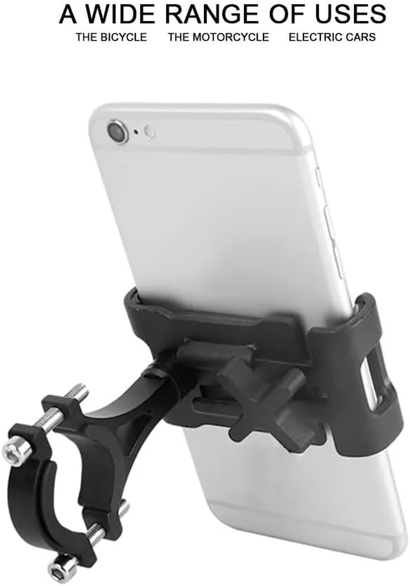 Universal Mobile Phone Holder Mount Stand for Bike, Bicycle, & Motorcycle &ndash; Adjustable, Waterproof, Secure Phone Mount for Cycling & Riding (Black) image number 1
