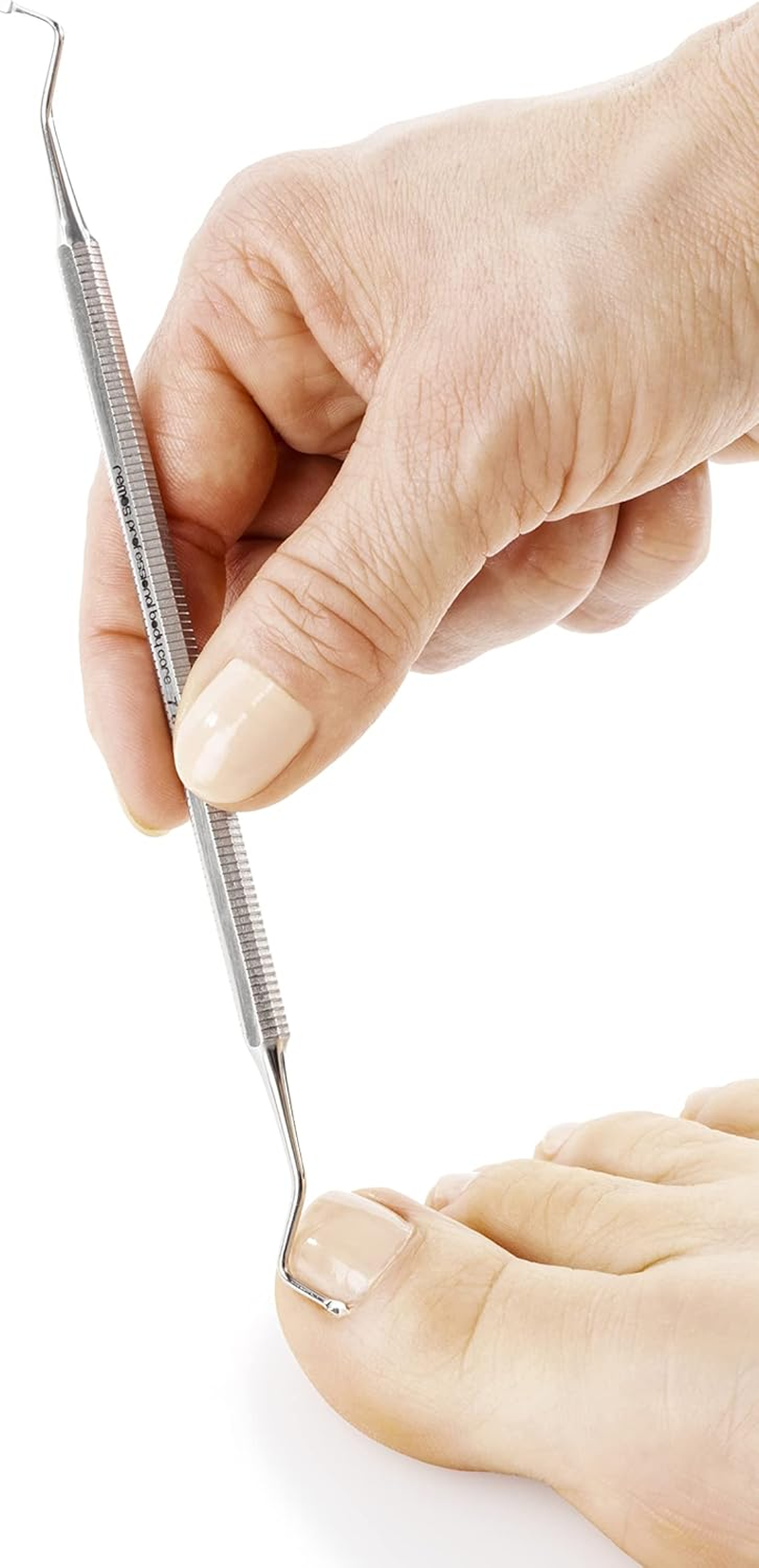 Remos Foot Care Instrument Corner Lifter Stainless Steel [Round Tip] for Grinding and Removing Deposits under the Nail image number 2