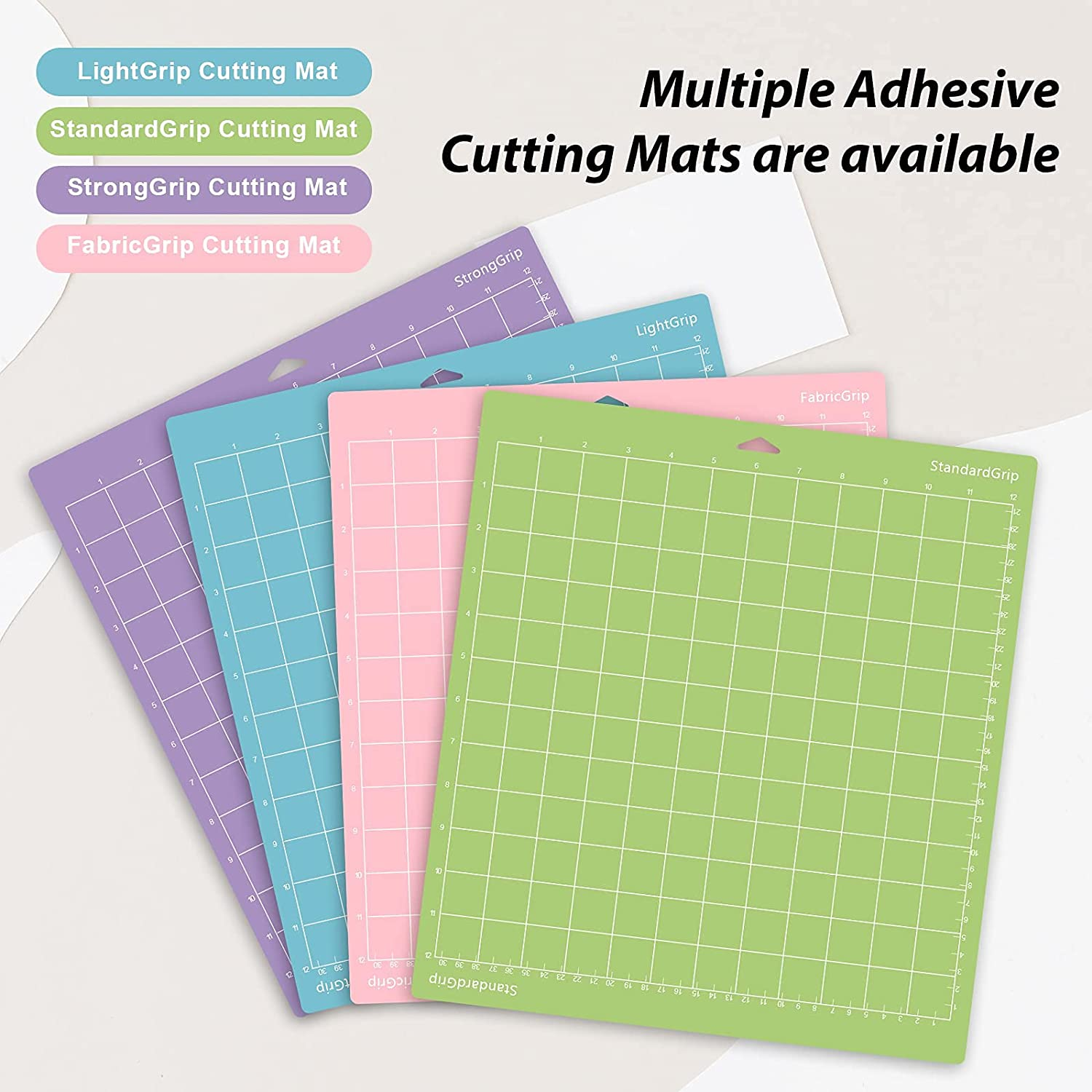 Adhesive Cutting Mat 12"X12" for Cricut Explore Air 2/Air/One/Maker - 4 Pack image number 4