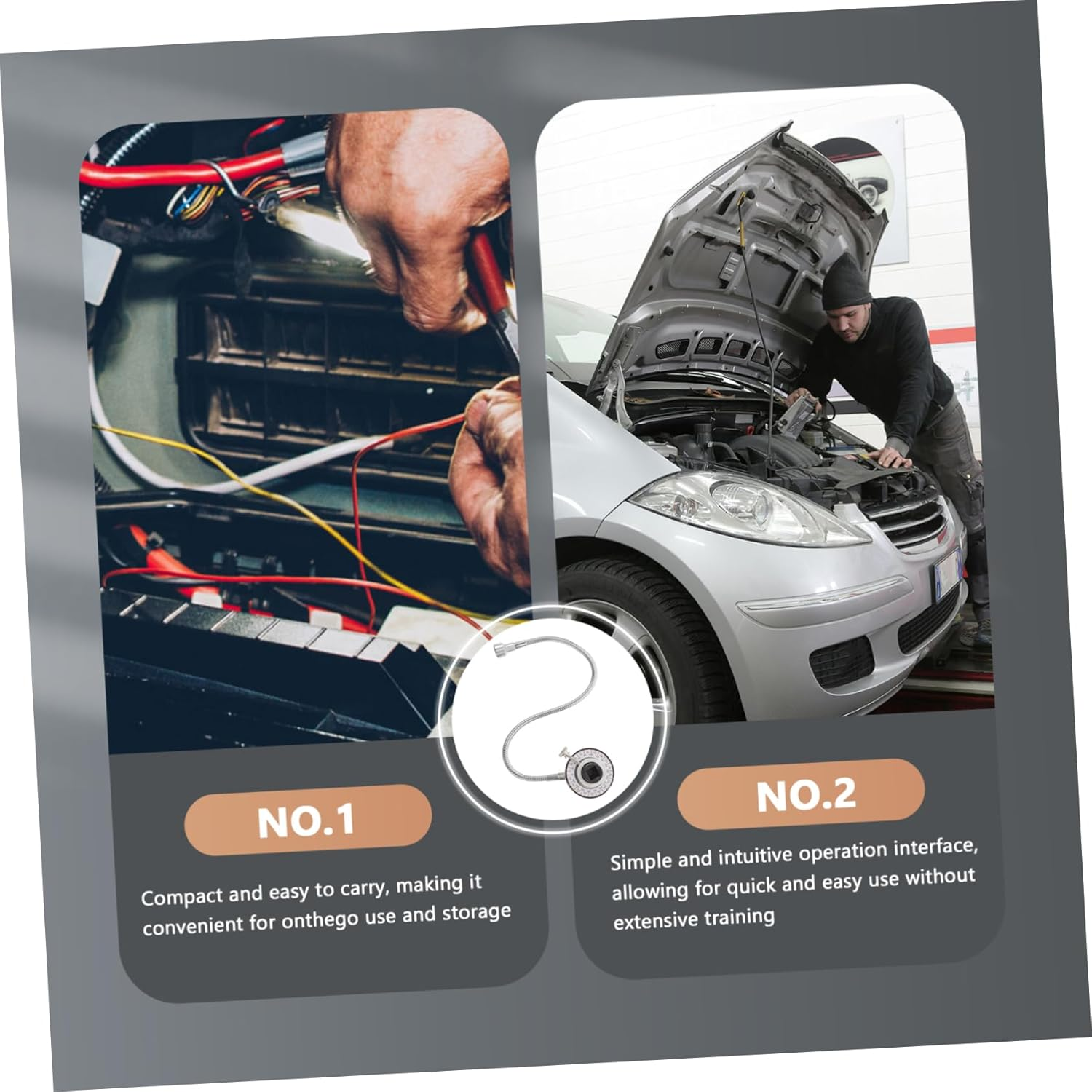 GANAZONO Automotive Angle Torque Gauge with Steel Arm Torque Angle Meter Precision Degree Mechanical Tool in Vehicle Repair image number 4