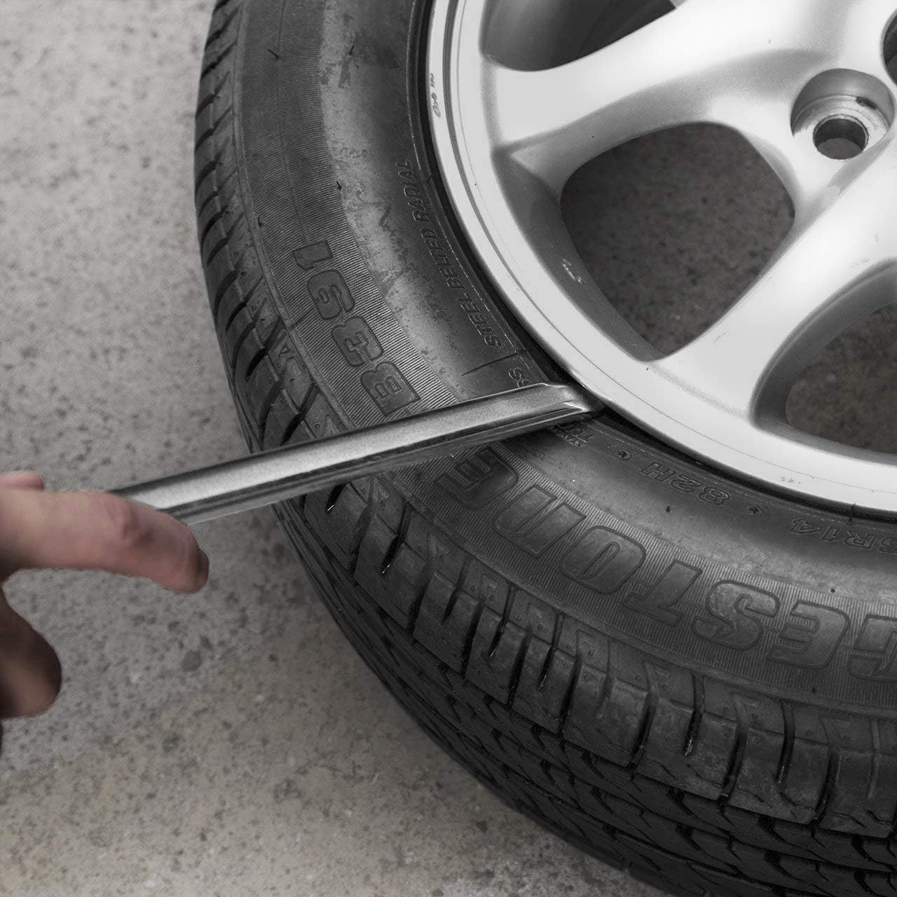 Motorcycle Tire Iron Lever Spoon Tools Kit Set of 2 Tire Irons Rim Bike Irons Changing and Repair Tires image number 6