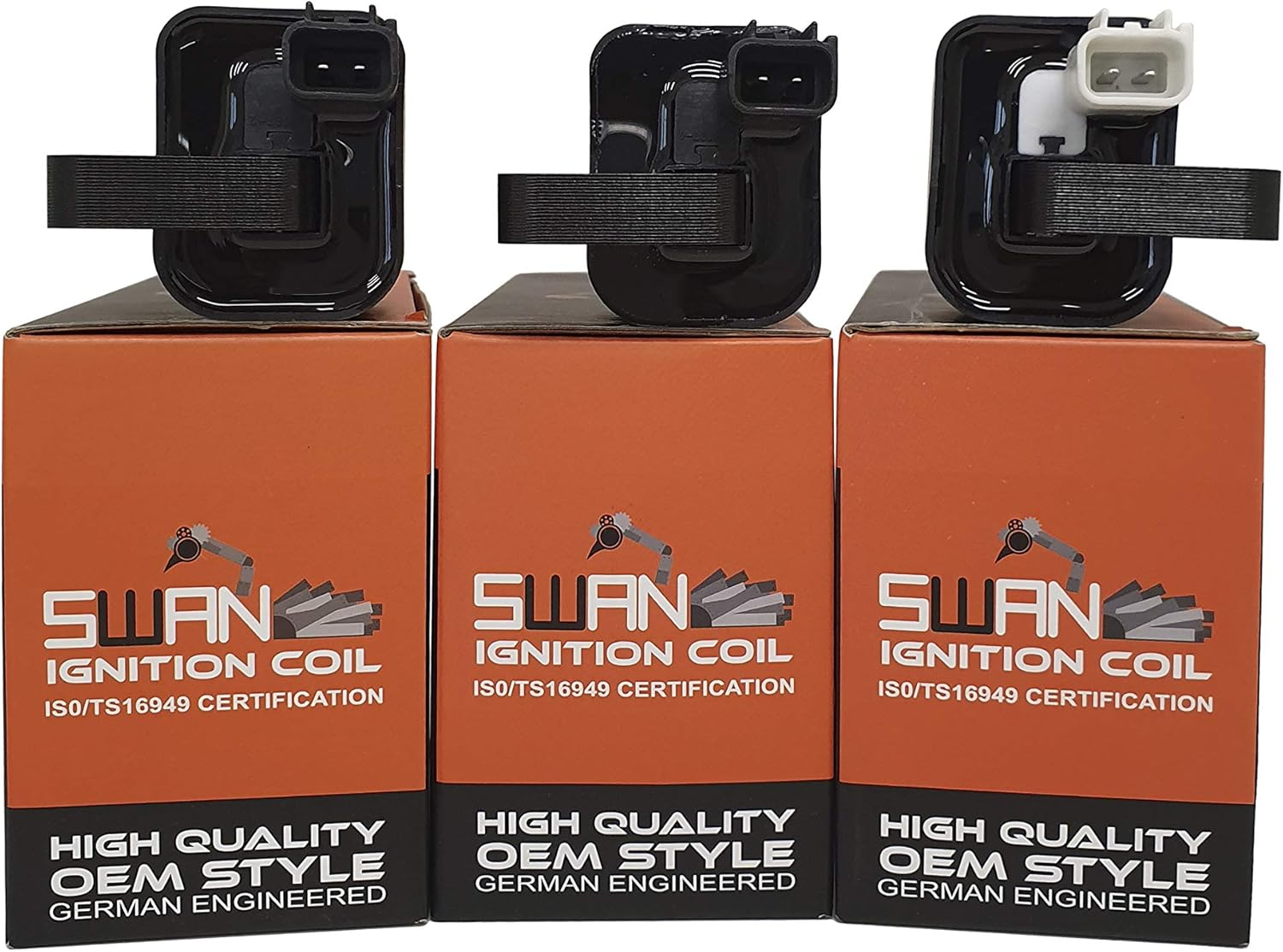 Pack of 3 - SWAN Ignition Coils for Mitsubishi Pajero & Triton image number 1