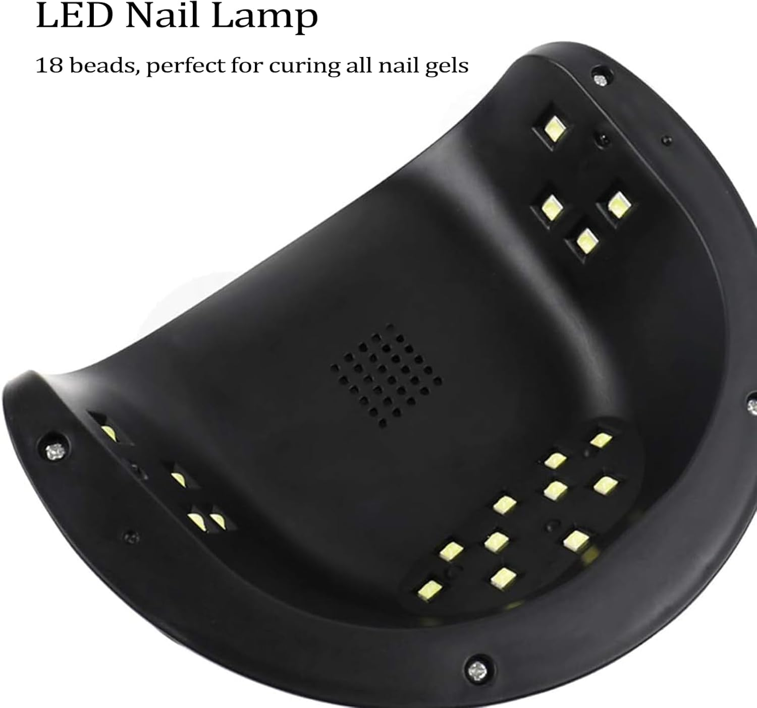 ANGNYA U V Light for Gel Nails, Led Nail Lamp with 3 Timer Setting and Automatic Sensor, Professional Gel Nail Lights Nail Art Manicure Tools for Home and Salon image number 5