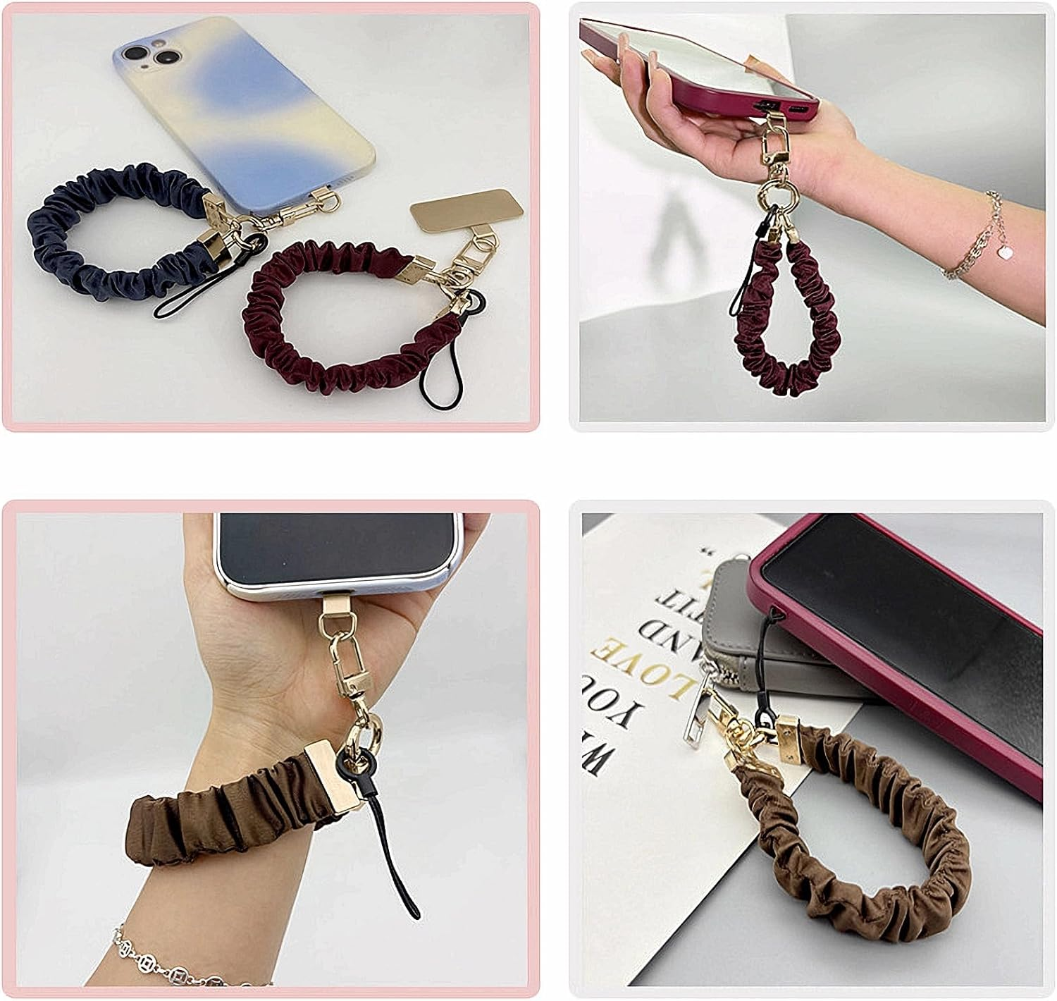 Long Pond Secure Adjustable Cell Phone Wrist Strap, Elastic Band for Iphone 16 Pro Max&Most Smartphones | Workout & Travel